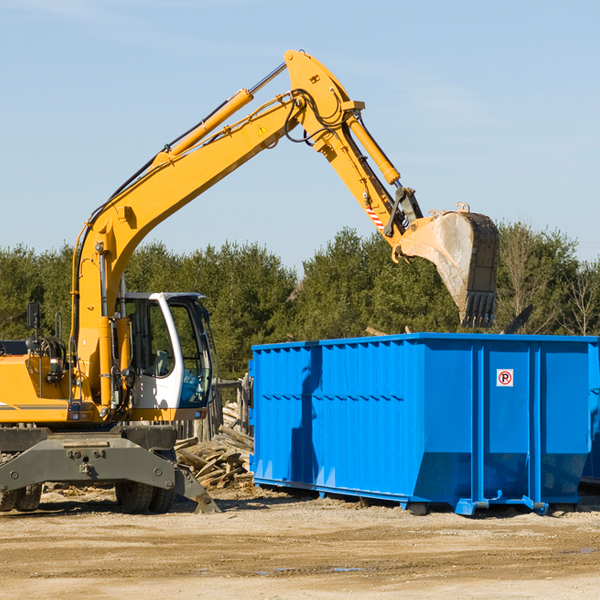 how many times can i have a residential dumpster rental emptied in Pine Springs